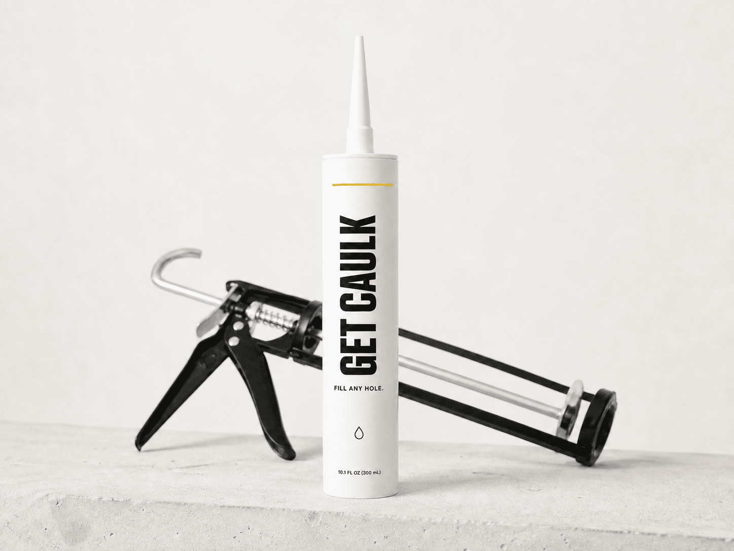 Get Caulk tube and caulk gun